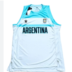 CAMISETA BASQUET ARGENTINA NIÑO (KELME blanca)