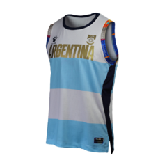 CAMISETA BASQUET ARGENTINA (KELME 24 titular lisa)