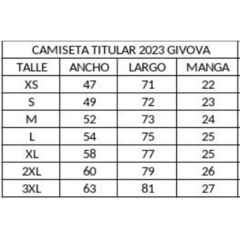 CAMISETA TALLERES GIVOVA Titular 2023 en internet