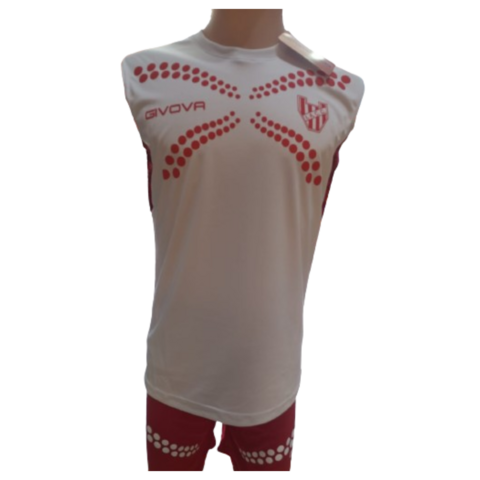 Camiseta Givova IACC 1918 Hombre Rojo/Blanco