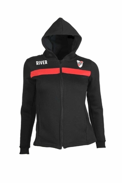 Campera Dama River (7683 negra SF)