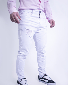 Pantalon de jean "JEY" Blanco - comprar online