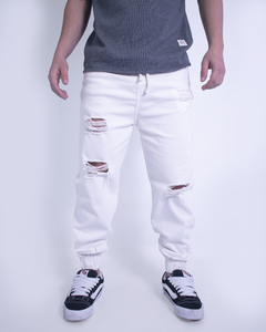 JOGGER DE JEAN BLANCO "MALCOM" - comprar online