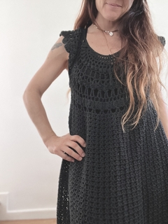 Vestido Marrueca en Negro - Verobhome