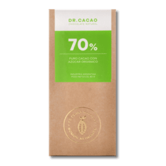 Cacao 70% Con Azúcar Organica x 70gr - DR CACAO