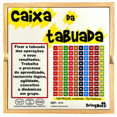 Caixa Da Tabuada Completa - Brinqmutti