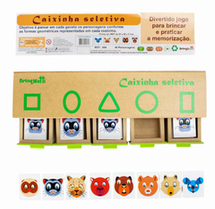 Caixinha Seletiva Brinquedo Educativo de Madeira - BrinqMutti