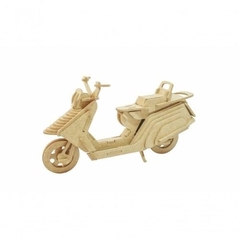 Quebra-Cabeça 3D | MOTO SCOOTER 97 peças em MDF - DINOBRINQUE