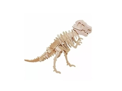 Quebra-Cabeça 3D | DINOSSAURO TIRANOSSAURO REX 55 peças em MDF - DINOBRINQUE - comprar online