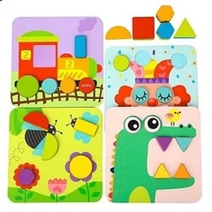 Brinquedo De Encaixe 4 Em 1 - Formas Geométricas - Tooky Toy - comprar online