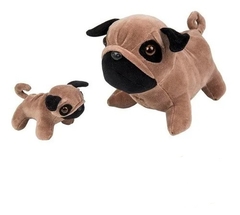 Pug Grávida Com 1 Filhote - Bichos de Pano