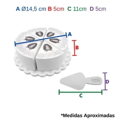 Coleção Comidinhas - Bolo de Morango Fatiado - NewArt - loja online