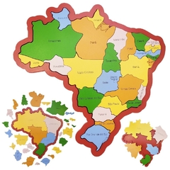 Mapa do Brasil - Regiões - Estados E Capitais - New Art - comprar online