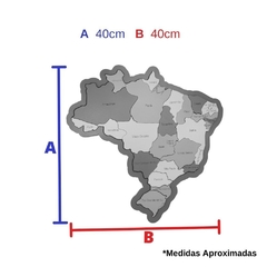 Mapa do Brasil - Regiões - Estados E Capitais - New Art - Balloon Brinquedos Diferentes