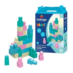 Blocos de Montar Blokit Candy Colors 24 peças - Xalingo