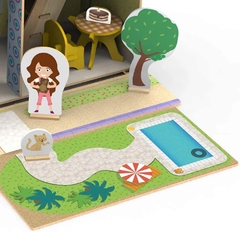 Playset Casinha de Madeira - Quebra-Cabeça 3D Little House Verão - Xalingo na internet