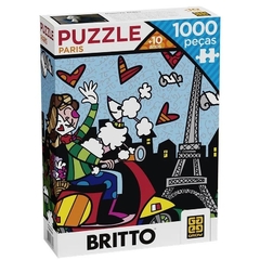 Quebra-Cabeça - 1000 Peças - Romero - Britto - Paris - Grow