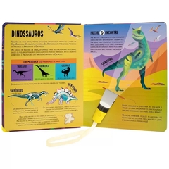 Livro - Lanterna - Procure e encontre! Dinossauros- Happy Books - Balloon Brinquedos Diferentes