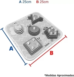 Brinquedo Educativo Torre De Encaixe Cores E Formas - Babebi - loja online