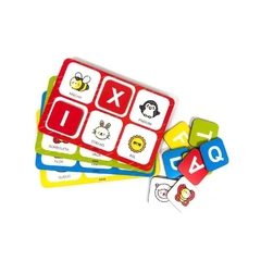 Loto das letras e figuras brinquedo educativo de madeira - Babebi - comprar online