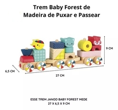 Trem de puxar baby animals - Janod na internet