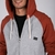 Campera All Day Ranglan Zip Hood Gris en internet