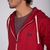 Campera All Day Light Zip Hood Rojo en internet