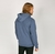 Campera Mirror Zip Hood Azul - comprar online