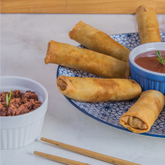 Lumpias de carne de res