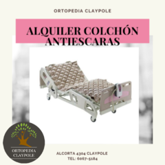 COLCHÓN ANTIESCARAS ALQUILER