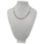 Colar choker com pedrinha rosa - comprar online