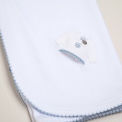 Manta de algodón PIMA peruano bordada - Magdalena Espósito (38080407) - comprar online