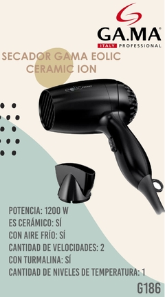 SECADOR GAMA EOLIC CERAMIC ION