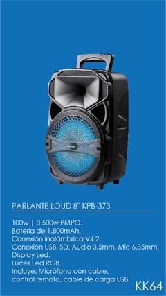 Parlante Loud 8 Kpb-373