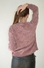 Suéter de mujer con escote redondo en chenille texturado.