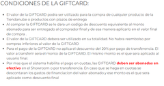 GIFT CARD 100K - comprar online