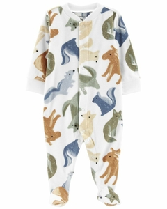 Carter's Osito-Pijama Micropolar Broches Animales