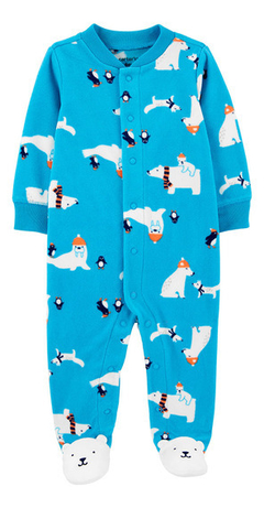 Carter's Osito-Pijama Micropolar Broches Oso Polar