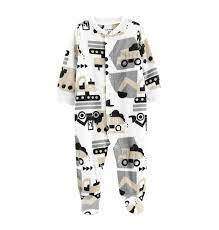 Carter's Osito-Pijama Micropolar Broches Vehiculos