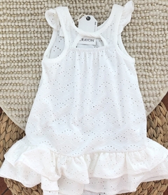 Vestido Blanco Broderie - comprar online