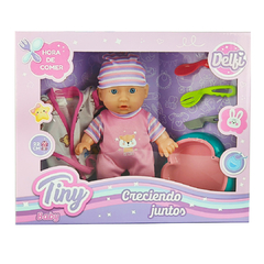 Muñeco Bebote Tiny Hora De Comer Delfi