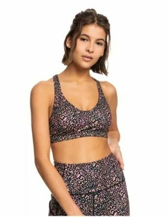 TOP DEPORTIVO MUJER ROXY HEART IN TO IT PRINTED FITNEES