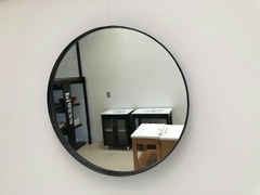 Espejo Redondo Marco de Hierro Negro 60cm de Diametro