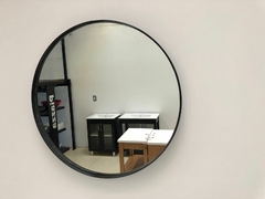Espejo Redondo Marco de Hierro Negro 60cm de Diametro - comprar online