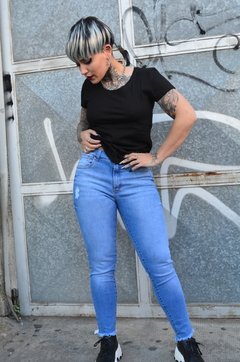 JEANS CHUPPING EN ALGODON - tienda online