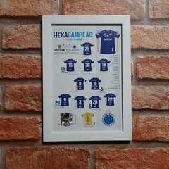 Quadro A4 Cruzeiro 2018 "HEXA"