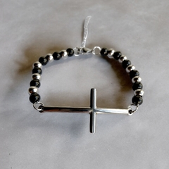 pulsera combinada con cruz - comprar online