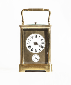 Carriage clock Inglés  con caja de bronce