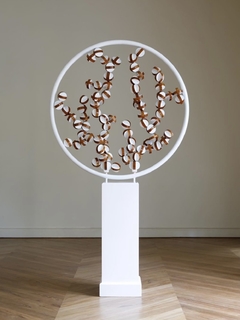 Obras "Cerezos en flor" en madera y acrílico por L Schmidt en internet