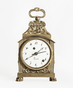 Reloj de apoyo Francés, caja de bronce